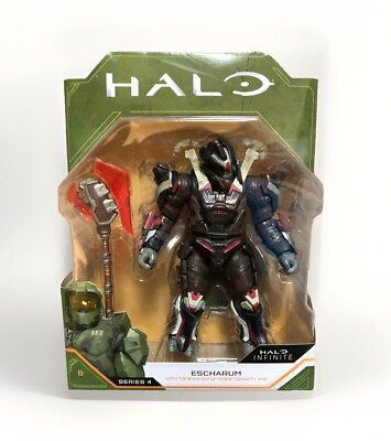 Halo Infinite Series 4 ESCHARUM Action Figure w/Diminisher of Hope Gravity Axe