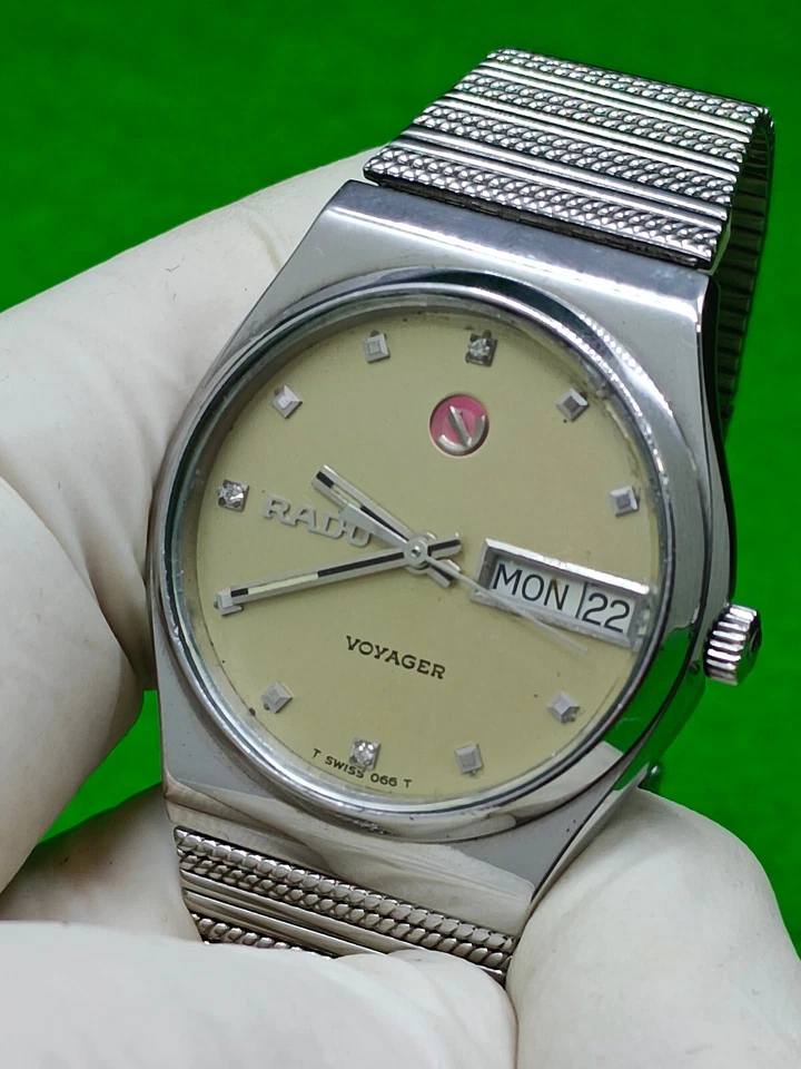 Reloj vintage RADO VOYAGER 17 joyas indicador automático día/fecha Foto 4 de 4
