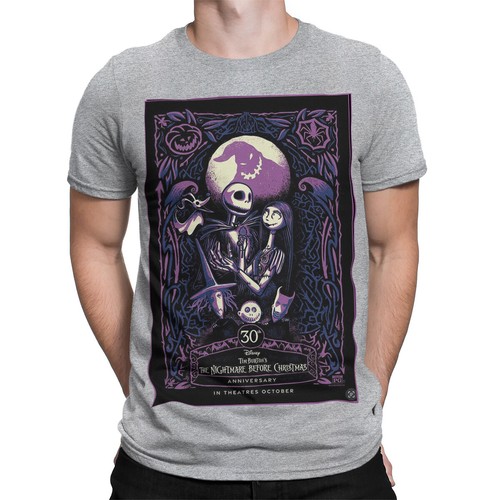 Nightmare Before Christmas Halloween Filmposter T-Shirt Retro Klassiker 8#HMP - Bild 18 von 20