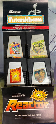 Tutankham, Super Cobra, Frogger, Reactor - Atari 2600 Lot - Some Manuals