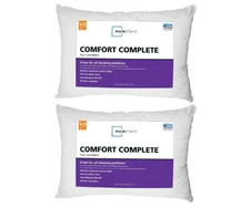 (4 Pack) Mainstays Comfort Complete Bed Pillows Standard/Queen Hypoallergenic So