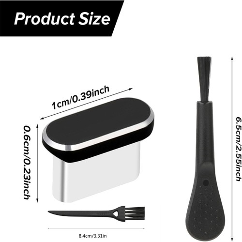 Housse Anti Poussière pour Téléphone 16 15 USB C Prise Poussière avec Brosses Accessoires Téléphone - Photo 8 sur 8