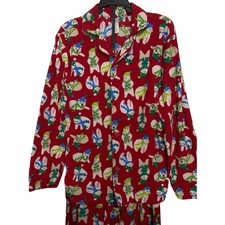 The Children's Place Pajama Set Child/Womans Small Petite Red White Snowmen