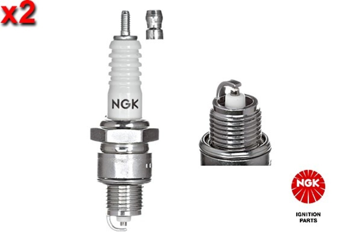 NGK 2x Spark Plug For FIAT 126 FORD Taunus FSO PORSCHE VOLVO 65-00 603302211