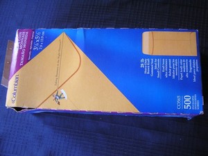 500 COLUMBIAN NO. 5 ½ BROWN CRAFT GUMMED SEAL ENVELOPES