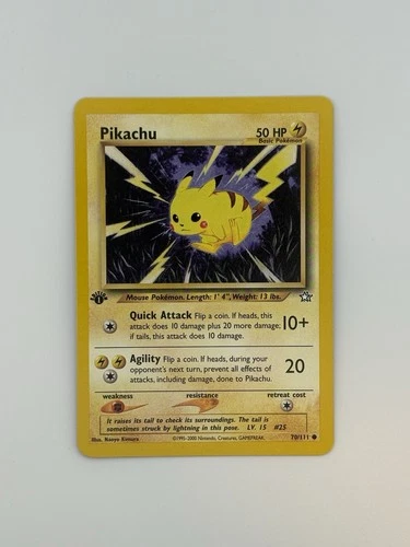 Pikachu 1st Edition 70/111 NM Neo Genesis Pokémon TCG - NM