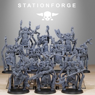 Station Forge Miniature Scavenger Octapods Sci Fi Grim Dark Wargame Proxy 3D