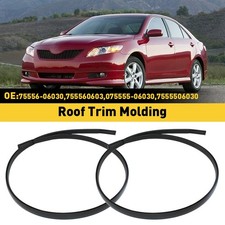2x For 2007-2011 Toyota Camry Roof Black Top Trim Molding Kit Left Right Side 2x For 2007-2011 Toyota Camry Roof Black Top Trim Molding Kit Left Right Side