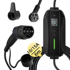 EV Charger Type 2 Portable 6-15A Electric Vehicle Car Charging 6M Cable AU Plug