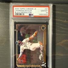 2025 Topps Chrome - Lawrence Butler #67 Black Refractor /10 PSA 10