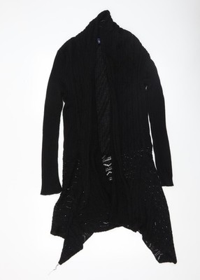 Schwarze Strickjacke Pullover Damen UK Größe S Saloos