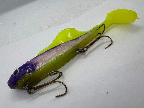 8” Toothy Tuff Baits Temper Tantrum Beast Mode Swimbait Jerkbait Musky Lure - Imagen 2 de 4