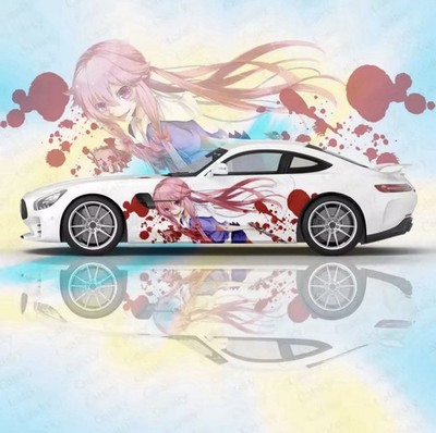 Itasha Custom Car Decals; Anime Inspired Car Decals; Itasha Side Decal,Both Side