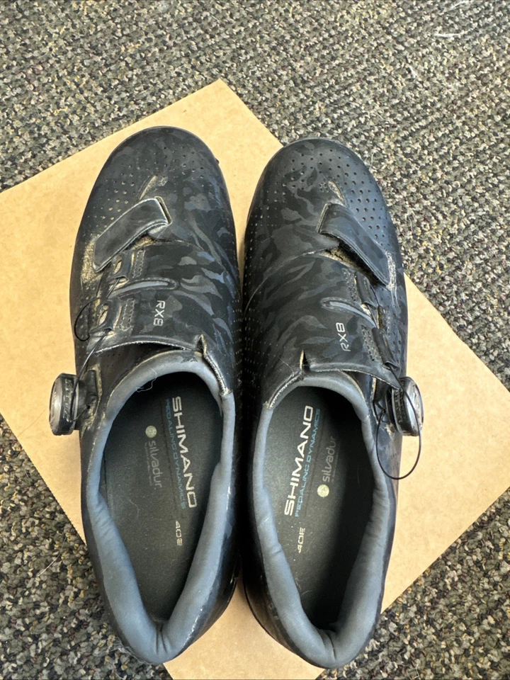 禧玛诺 RX8 碳纤维砾石黑色 SH-RX800M 40 码 — 第 4/4 张图片