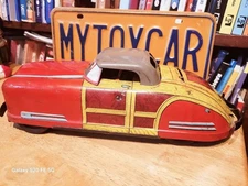 NICE LARGE VINTAGE  1940's WYANDOTTE PRESSED STEEL WY-650  CONVERTIBLE