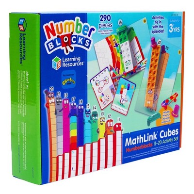 Learning Resources Mathlink Würfel pädagogische Zahlenblöcke 11-20 Aktivitätsset