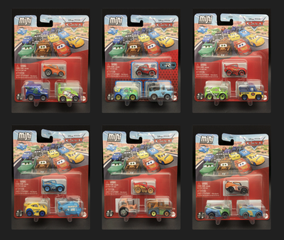 Disney Pixar Cars Mini Racers 3 Pack 2025 *You Pick* Road Radiator