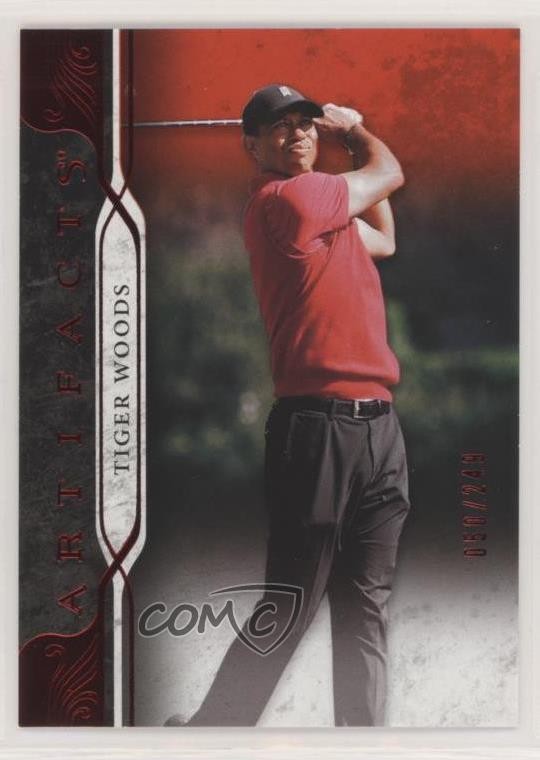 2021 Upper Deck Artifacts Red /249 Tiger Woods #1 0nr3