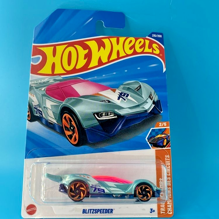 HOT WHEELS 2025 BLITZSPEEDER STEEL BLUE 215/250 JBB83 TRACK CHAMPS