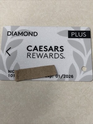 Caesars TOTAL REWARDS DIAMOND PLUS Players Card Exp 1/26    C5-00266583BM