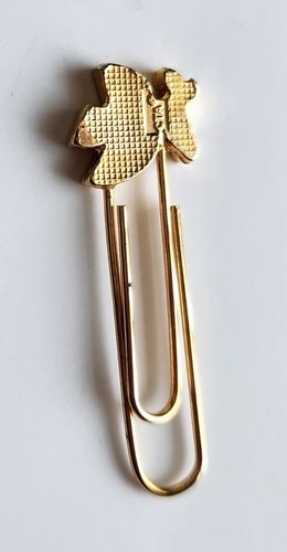 Broche prendedor vintage esmaltado pájaro de pieza clip de papel marcador encanto CTA - Imagen 4 de 5
