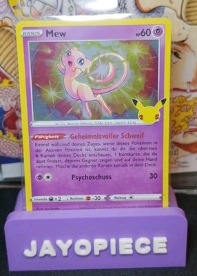 Pokémon Mew 25th Aniversary Celebrations Holo