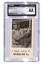 1969 Jack in the Box Oakland Athletics #9 Reggie Jackson CGC Authentic Altered