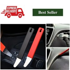Car Trim Removal Tool Stainless Steel Pry Bar Door Panel Clip Fastener Remover