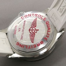 Breitling A17377 Superocean 36mm White Automatic Box Papers Women's Watch 6