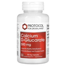 2 X Protocol for Life Balance, Calcium D-Glucarate, 500 mg, 90 Veg Capsules