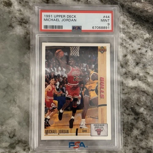 Upper Deck 1991-92 #44 Michael Jordan PSA 9 Chicago Bulls Basketball Card