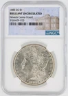 1883-CC Morgan Silver Dollar NGC BU S$1 Carson City Minted No Reserve