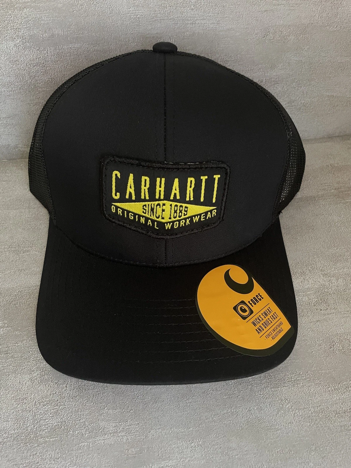 Carhartt Men's Hat black Mesh-Back Hat , SnapBack