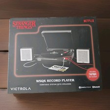 STRANGER THINGS Victrola WSQK Record Player Turntable Speakers Netflix NEW