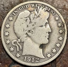 1912-D Silver Barber Half Dollar USA Historic 🇺🇸 Silver Coin