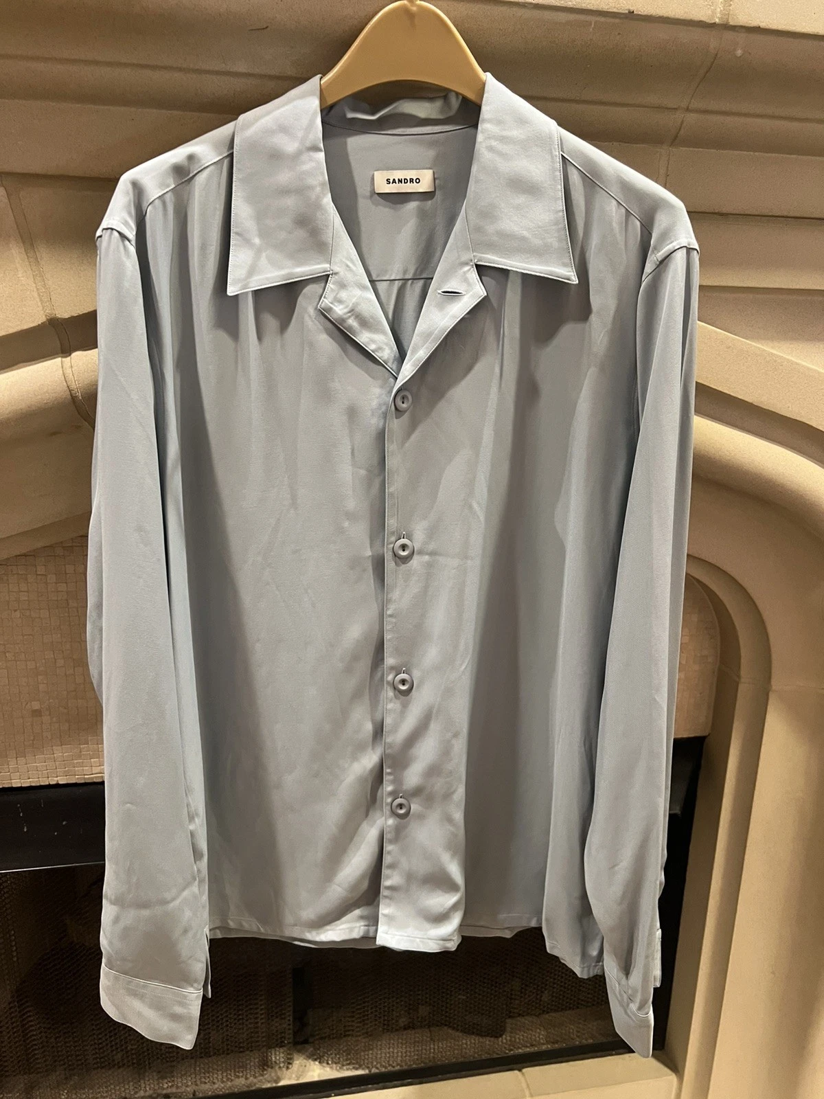 NWT Sandro Men’s Button Up Bleu Ciel Size XXL
Opens in a new window or tab