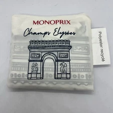monoprix grocery shopping tote bag reusable france paris Champs Elysees