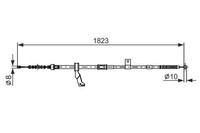 Neu - Bosch 1987482297 Seilzug, Feststellbremse FüR Toyota