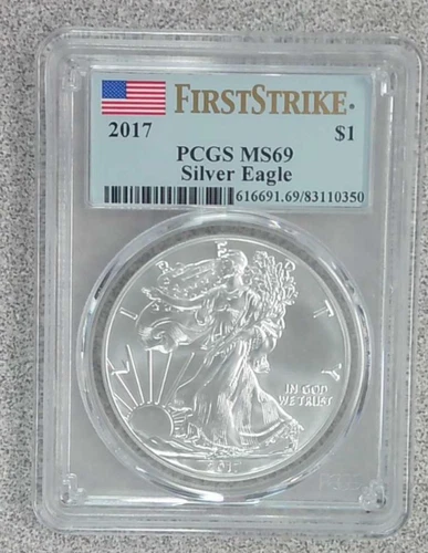 2017 BU America Silver Eagle PCGS MS69 (350)