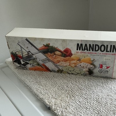Bron Coucke Kitchen Plus Mandoline Slicer, Manual Stainless Steel for Fruit/Veg