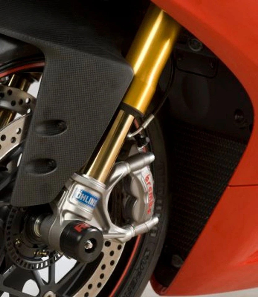 PROTEZIONI PERNO FORCELLA LARGE COPPIA R&G PER DUCATI PANIGALE V2 2020 > 2023 - Immagine 2 di 2