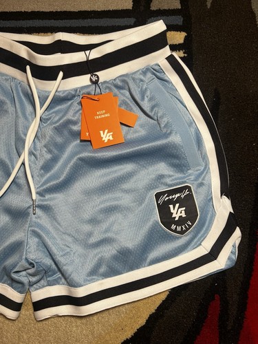 Young LA 133 Heavy Mesh Shorts University Blue Small new with tags - Picture 2 of 4