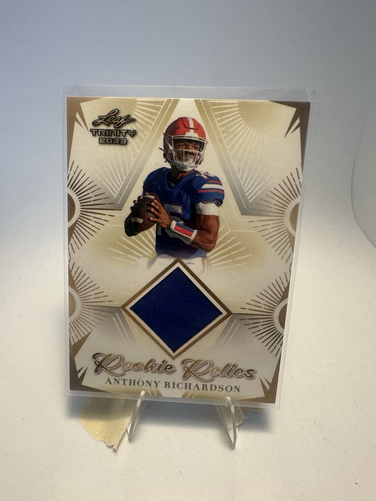 Anthony Richardson Leaf Trinity Mega Box Rookie Relics #RR2 Base