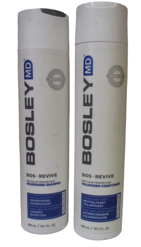 Bosley MD Bos Revive Nourishing Shampoo & Volum Conditioner Non Colored 10oz Duo - Image 3 of 3