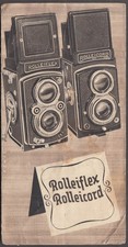 Rolleiflex Automat  Rolleicord II reflex cameras sales folder 1940s