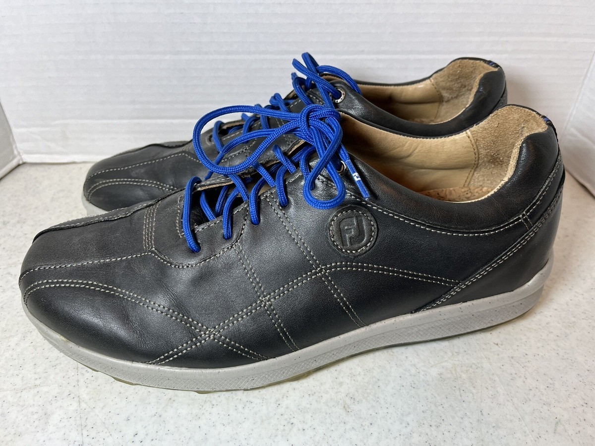 FootJoy Versaluxe Mens 9M Black Leather Soft Spike less Golf  display picture 1