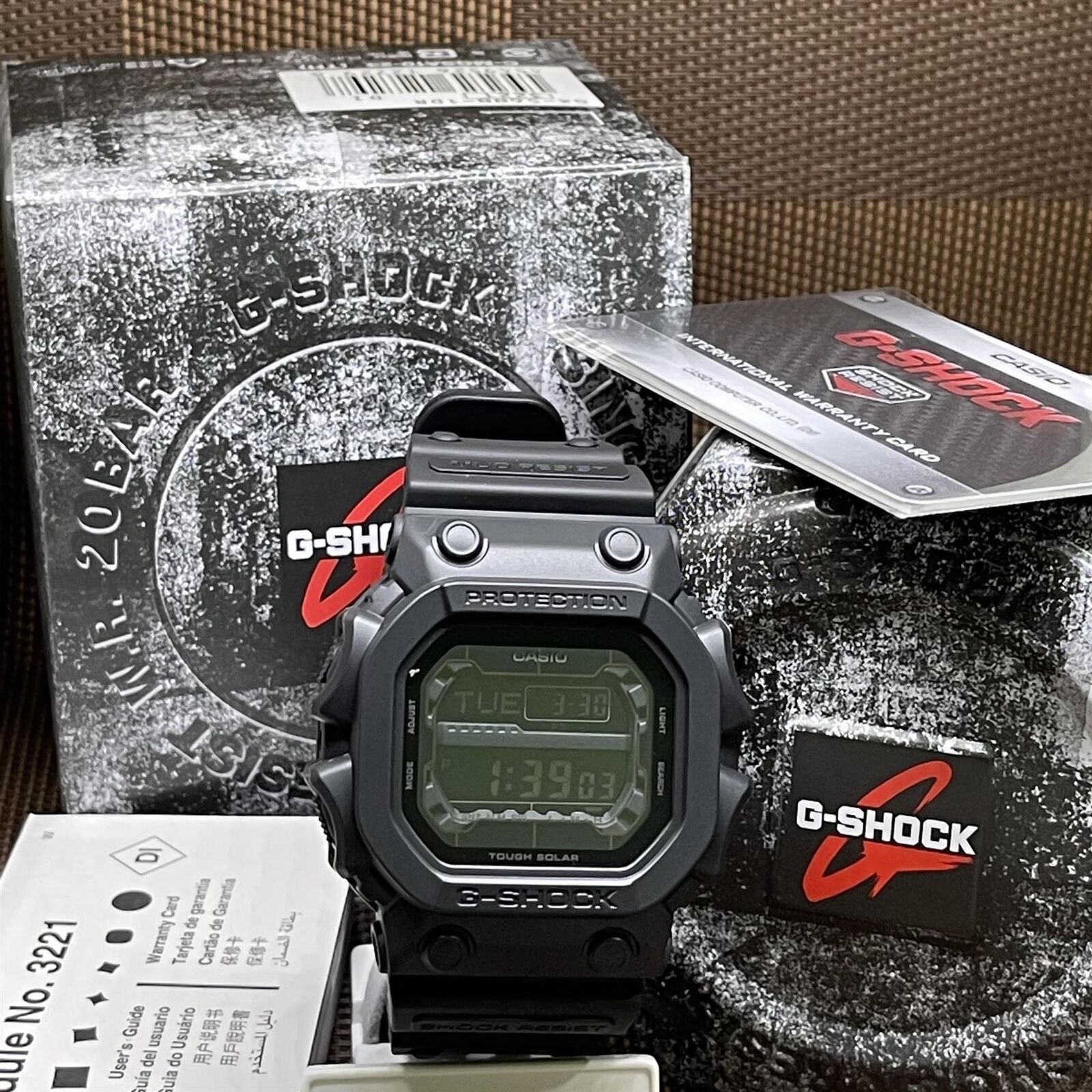 Casio G-Shock GX-56BB-1D Popular Matte Black Solar Power Digital Men Sport  Watch