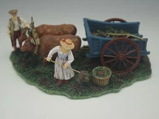 COLONIAL WILLIAMSBURG WORKING IN THE FIELD WITH OXEN WISE AND LANG MINT IN BOX