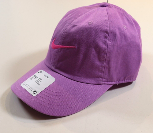 NIKE CLUB SWOOSH COTTON CAP HAT RUSH FUCHSIA FV5588-532 KIDS YOUTH GIRLS BOYS - Picture 4 of 18