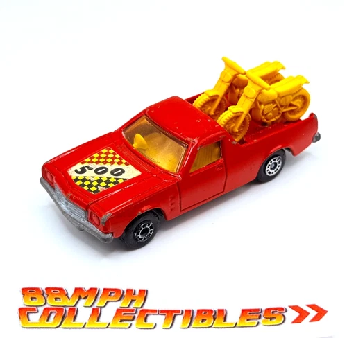 1977 MATCHBOX Superfast No. 60 HOLDEN PICK-UP w/ MOTORCYCLES! # 500 Lesney
